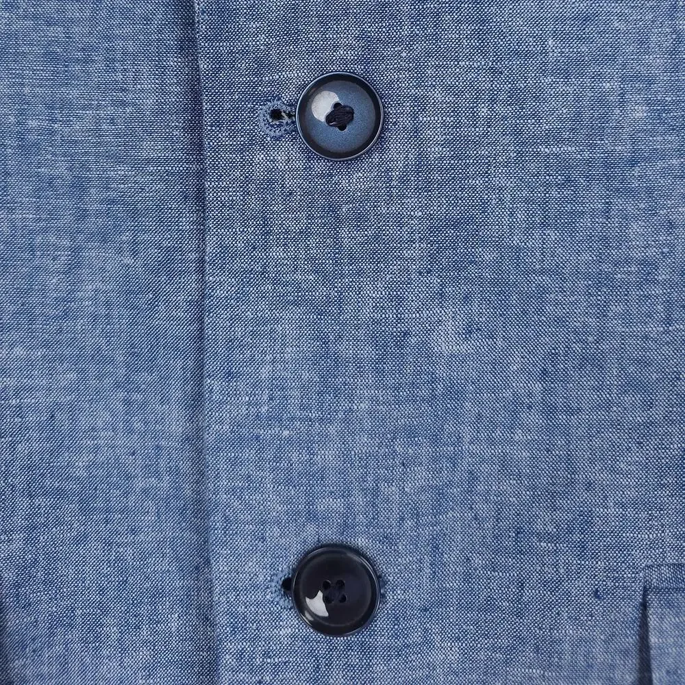 Tommy Hilfiger Mens Modern Fit Sport Coat 40S Light Blue Linen Cotton Blend NWOT